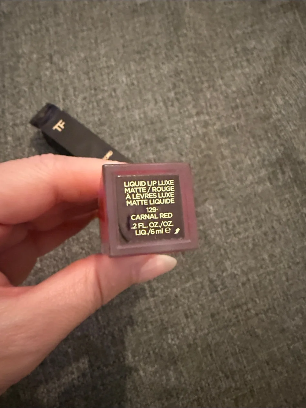 Tom Ford Liquid Lip Velvet Matte Liquid Lipstick - Color 129 Carnal Red - NEW